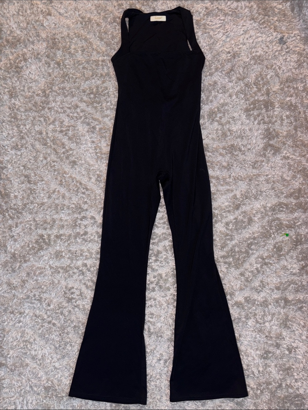 Classic Black Flared Jumpsuit by Unknown Brand